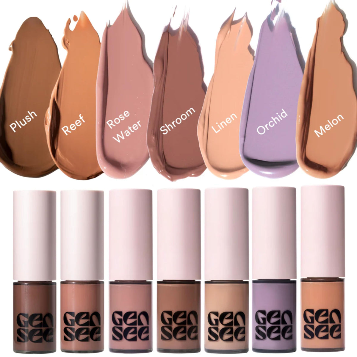 GEN SEE Shroom used on cheek and lip showing multi-use versatility