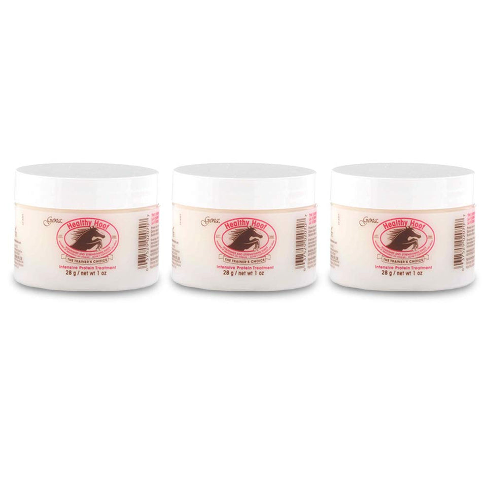 Gena front packaging showing three 1 oz jars and product benefits