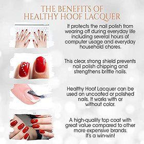 Gena high-gloss on fingernail demonstrating durable shine advantage