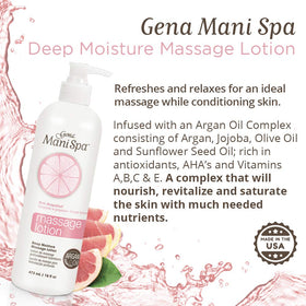 Gena in-use hand massage demonstrating smooth glide and soothing hydration