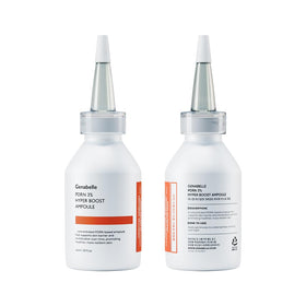 Genabelle ampoule before and after skin swatch illustrating improved texture appearance