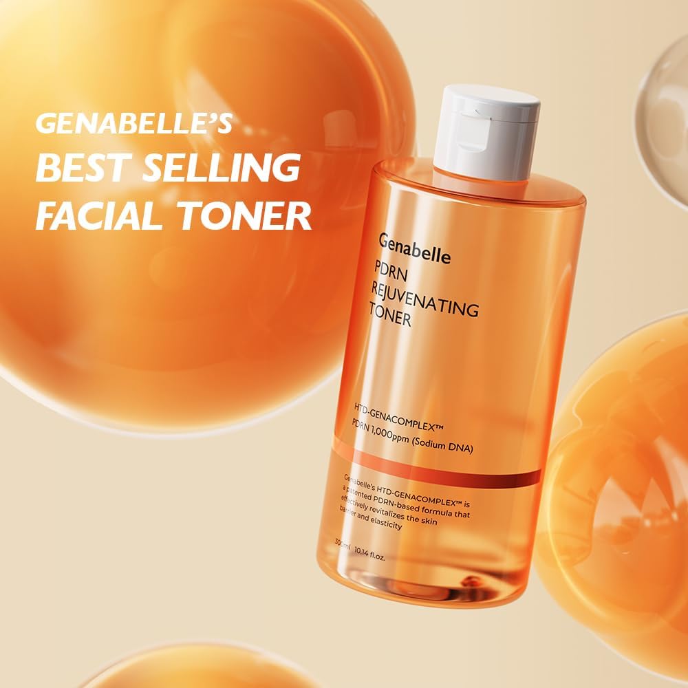 Genabelle ingredients list label showing PDRN, hyaluronic acid and panthenol benefits