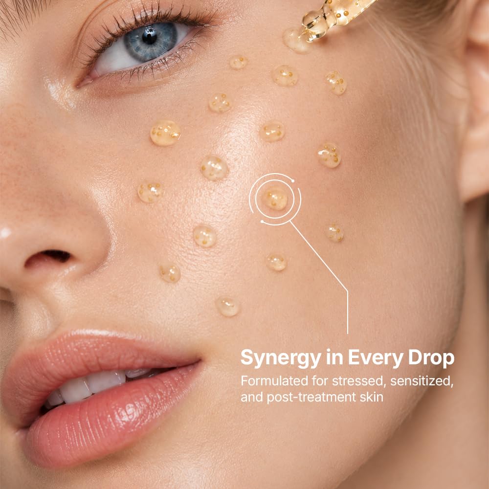 Genabelle ampoule staged in bathroom routine for daily layering benefit