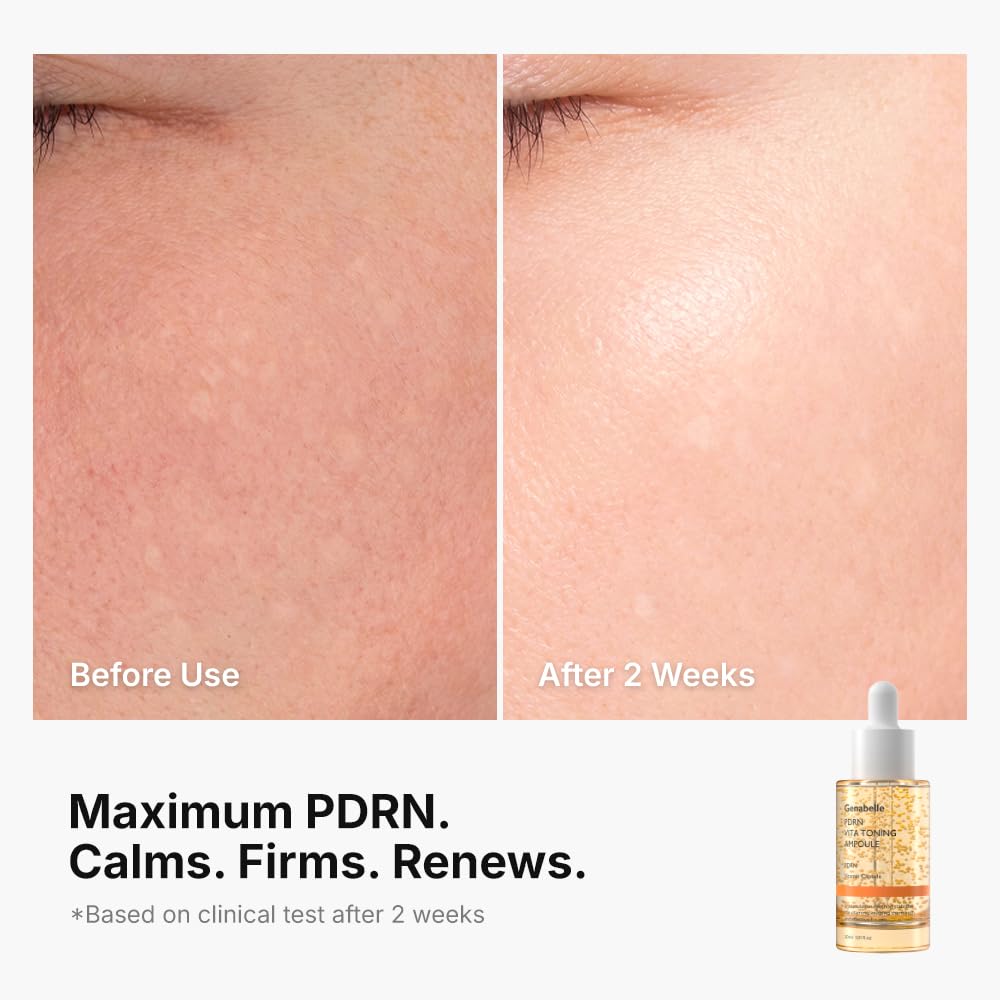 Genabelle label listing HTD-GenaComplex ingredients for visible radiance