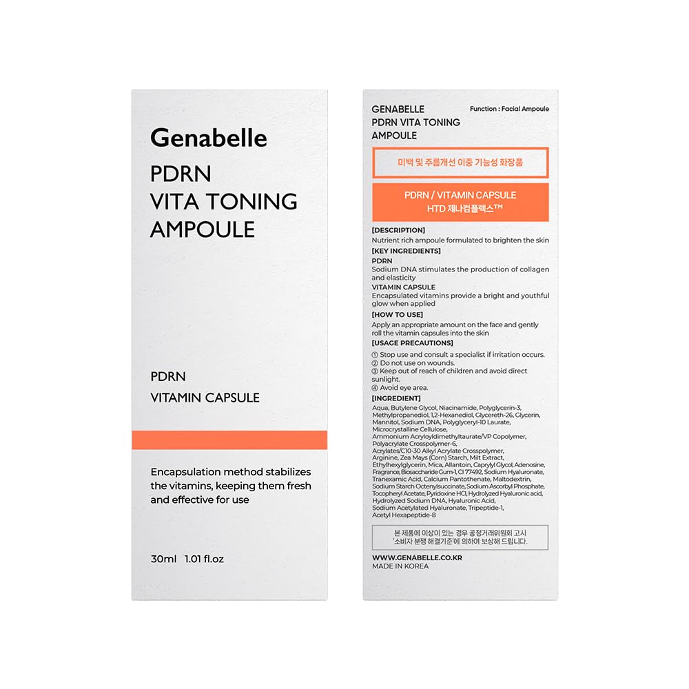 Genabelle ampoule as makeup base for smoother, glowing complexion