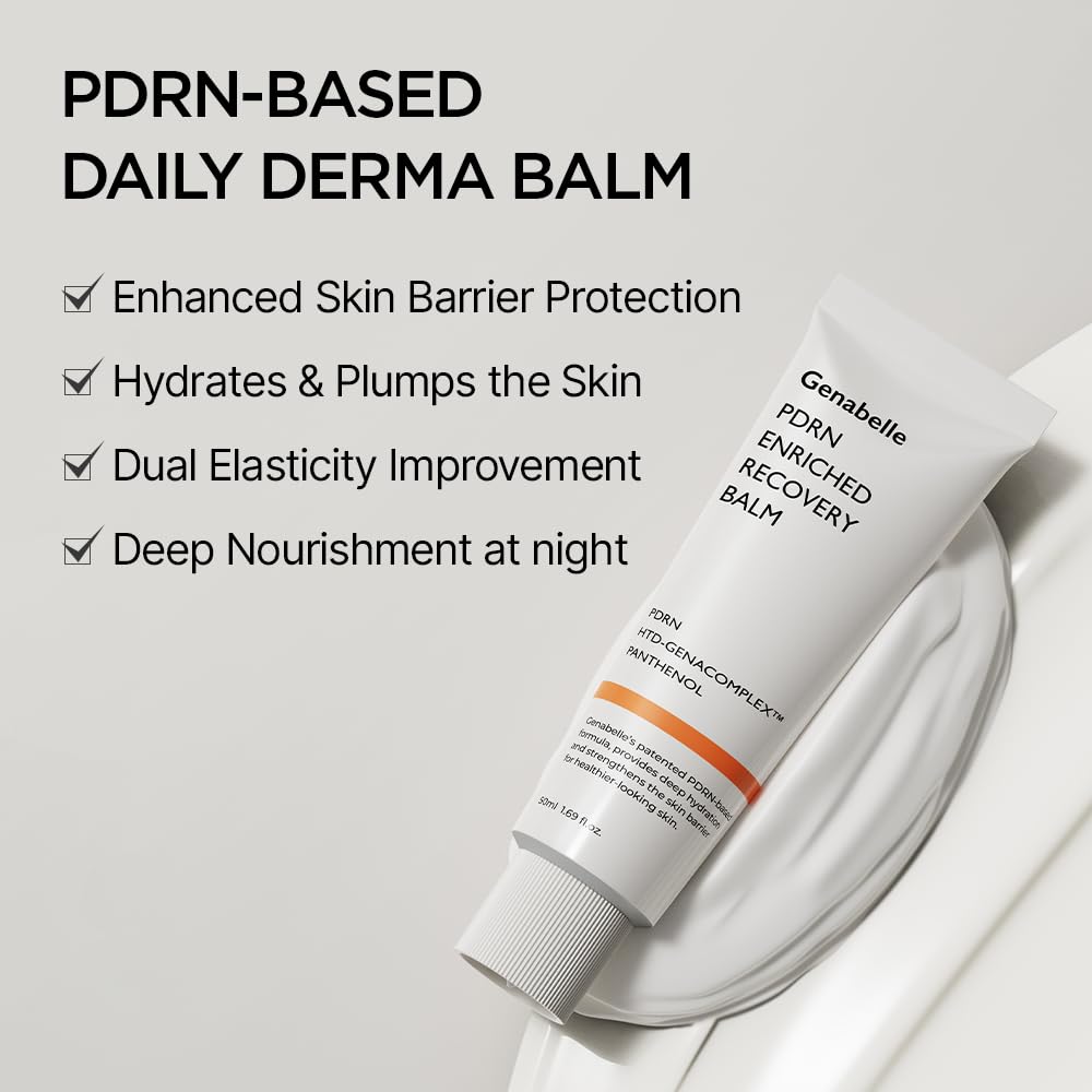 Genabelle recovery balm application on hand demonstrating quick absorption and calming