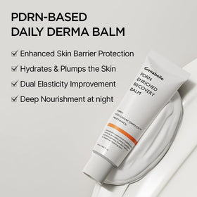 Genabelle recovery balm application on hand demonstrating quick absorption and calming