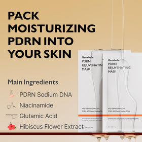 Genabelle serum droplet on fingertip highlighting hydrating ingredients and sheen