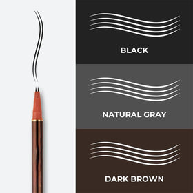Generic pen applied to beard showing natural coverage and quick blending benefit