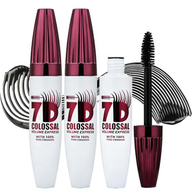 Generic 7D mascara front packaging showing bold volume benefit