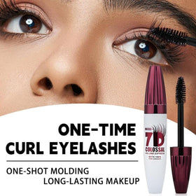 Generic 7D mascara close-up on lash texture showing softer fuller lash effect