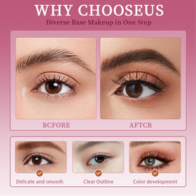 Generic 7D mascara open cap with wand showing ease of use and control
