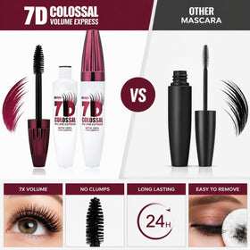 Generic 7D mascara two-pack box showing value and backup convenience