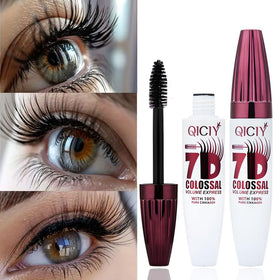 Generic 7D mascara wand detail highlighting precise bristles for even application