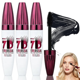 Generic 7D waterproof mascara front tube showing sleek design and durable finish