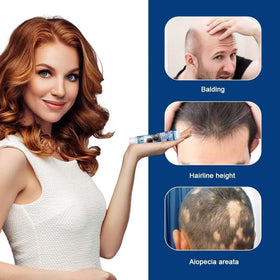 Generic demonstration applying cream to scalp, gentle massage improves manageability