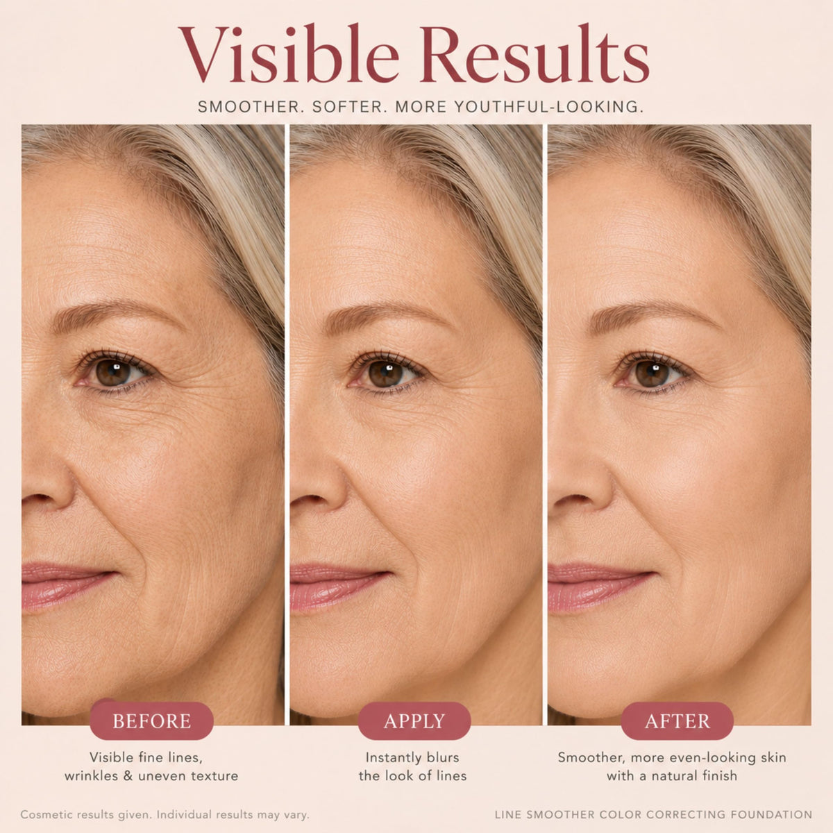 Generic fingertip blending the primer demonstrating easy application and blendability