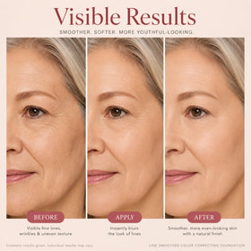 Generic fingertip blending the primer demonstrating easy application and blendability