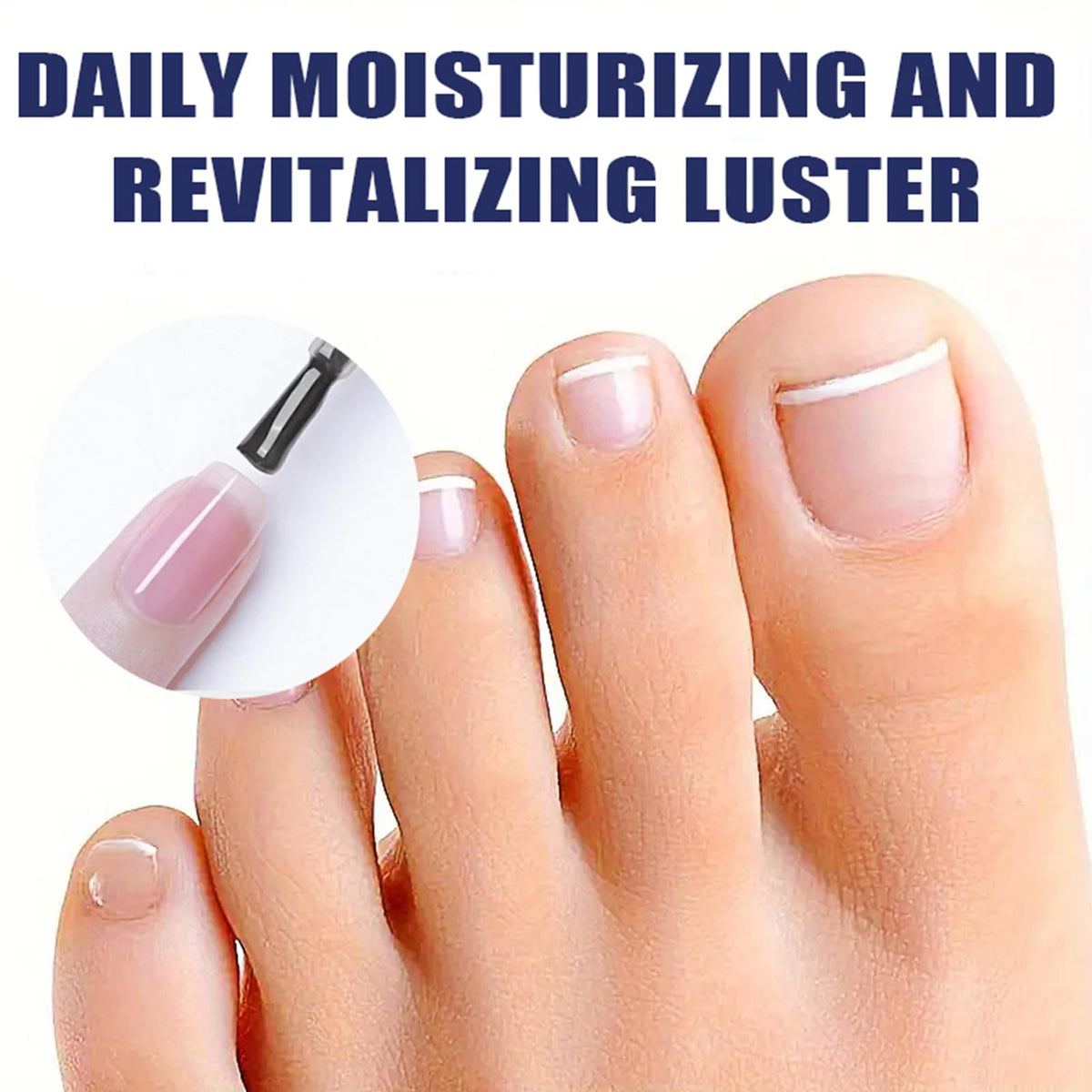 Generic hand applying oil to cuticle demonstrating quick hydration and massage benefit