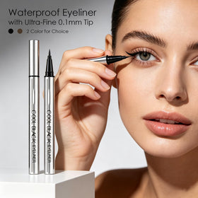Generic brand eyeliner used to create a sharp wing for precise definition