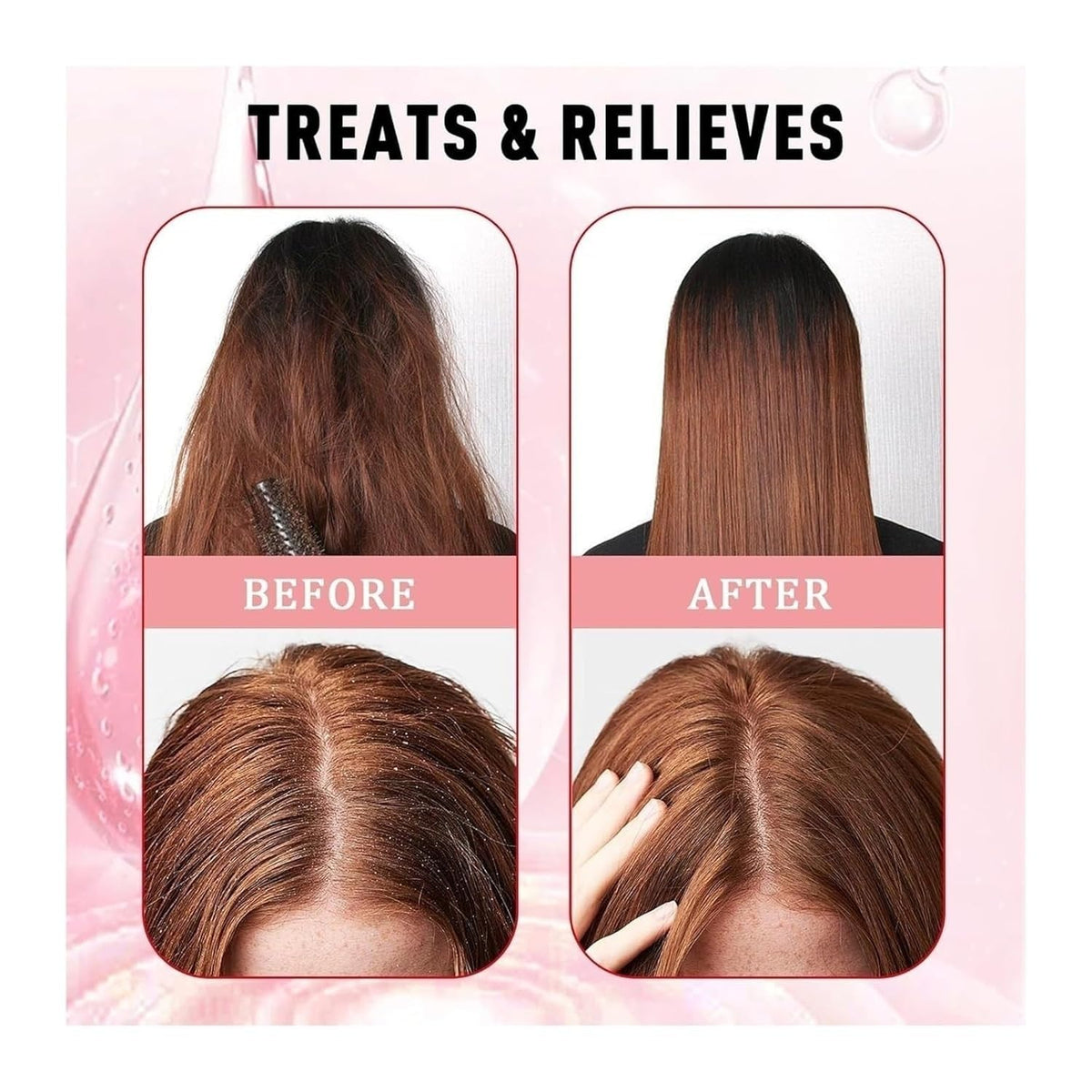 Generic avocado oil scalp scrub in shower setting showing fresh routine benefit