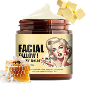 Generic balm front jar showing label and soothing packaging benefit