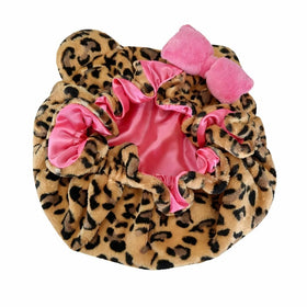 Generic bonnet worn by woman with curly hair preserving curl definition benefit