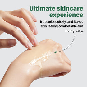 Generic collagen oil applied after shower demonstrating quick absorption benefit