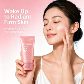 Generic Collagen Mask texture close-up highlighting smooth film and hydration