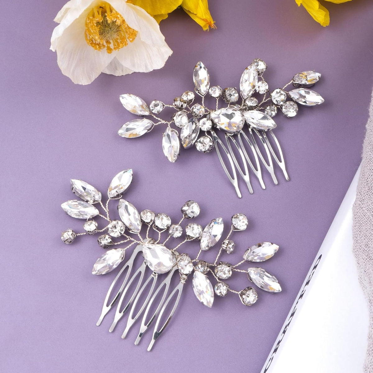 Generic comb teeth detail highlighting metal prongs for secure hold