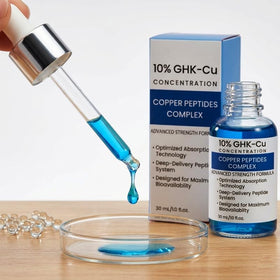Generic dropper dispensing serum demonstrating easy precise application