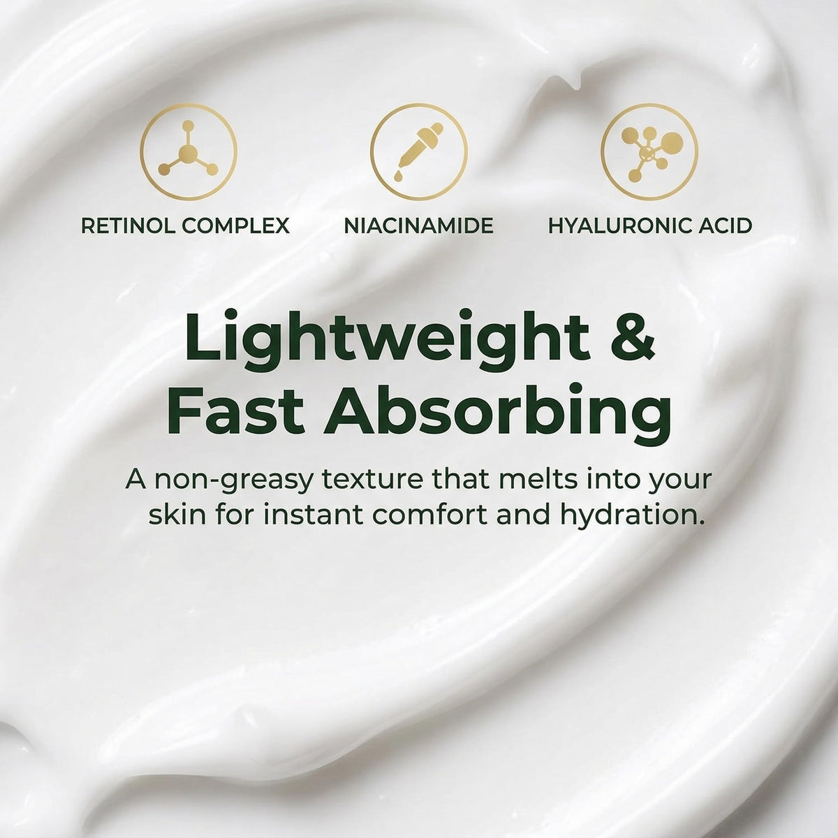 Generic crepey skin cream being smoothed onto neck for firmer-looking skin