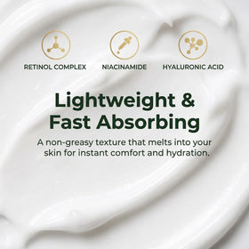 Generic crepey skin cream being smoothed onto neck for firmer-looking skin