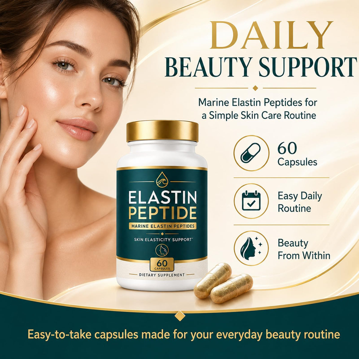 Generic brand capsules close-up highlighting smooth coating and ease