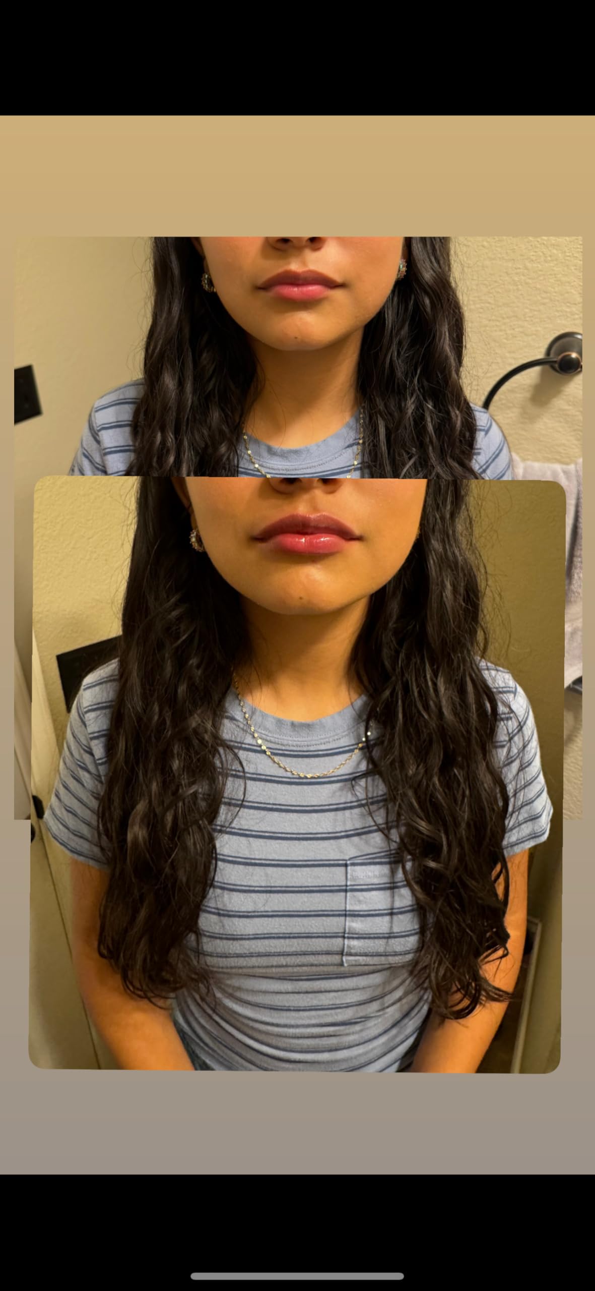 Generic extreme lipgloss lifestyle evening shot for bold, photo-ready lip impact