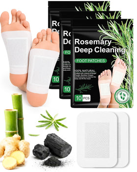 Generic foot patches front packaging showing product and pack benefit
