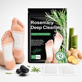 Generic box opened showing label and 10 wrapped patches for clarity