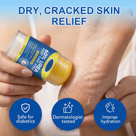 Generic brand stick being applied to heel for fast targeted relief