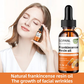 Generic frankincense oil texture on skin demonstrating hydration boost