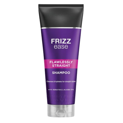 Generic Frizz Ease front bottle showing label and straightening benefit