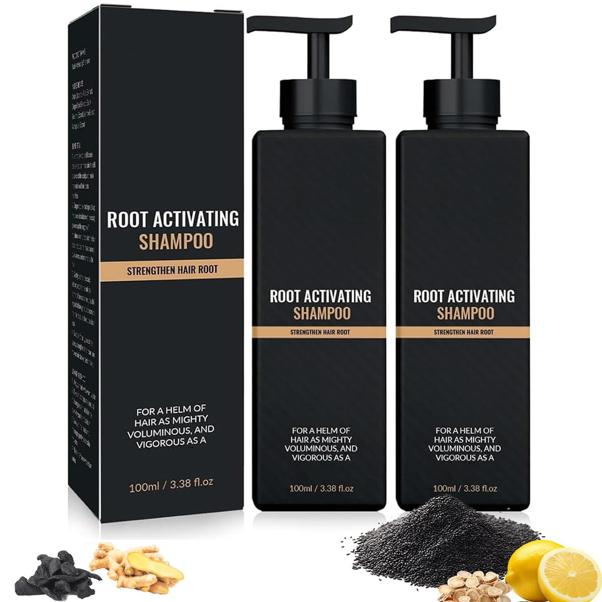 Generic front packaging of 2-pack promoting daily scalp support and reduced shedding