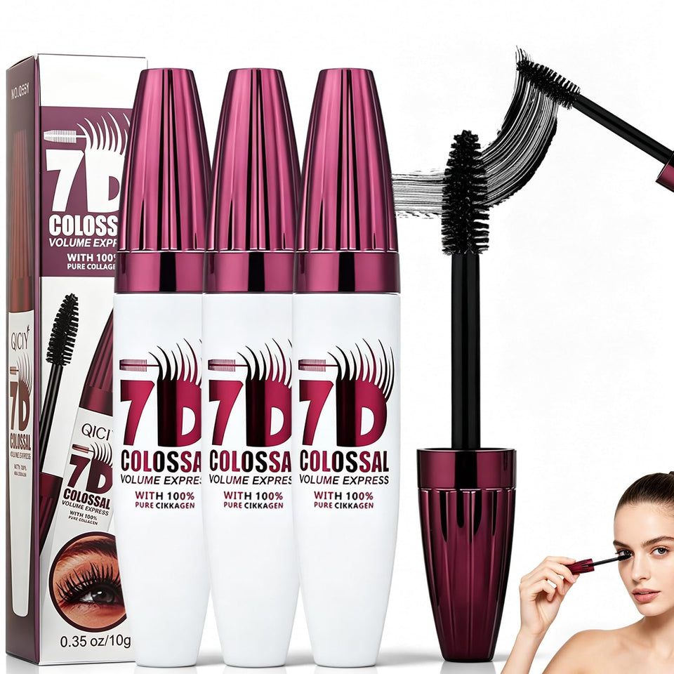 Generic front packaging showing three mascara tubes and value pack benefit