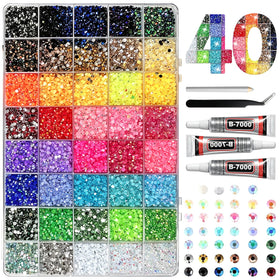 Generic front packaging showing the complete bedazzling kit and included supplies