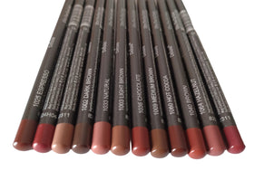 Generic front packaging of 12 brown liners showing variety and neat storage benefit