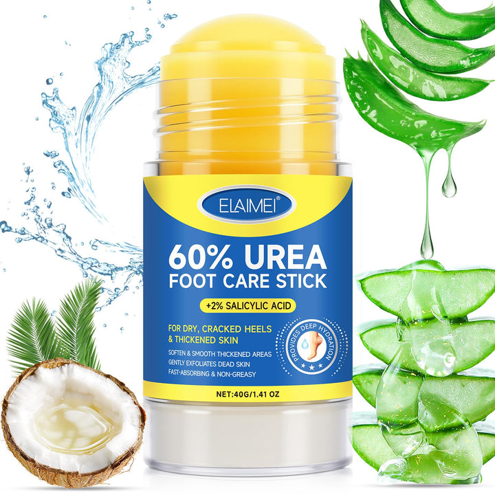 Generic 60% urea stick front packaging showing product and size, brand softens calluses