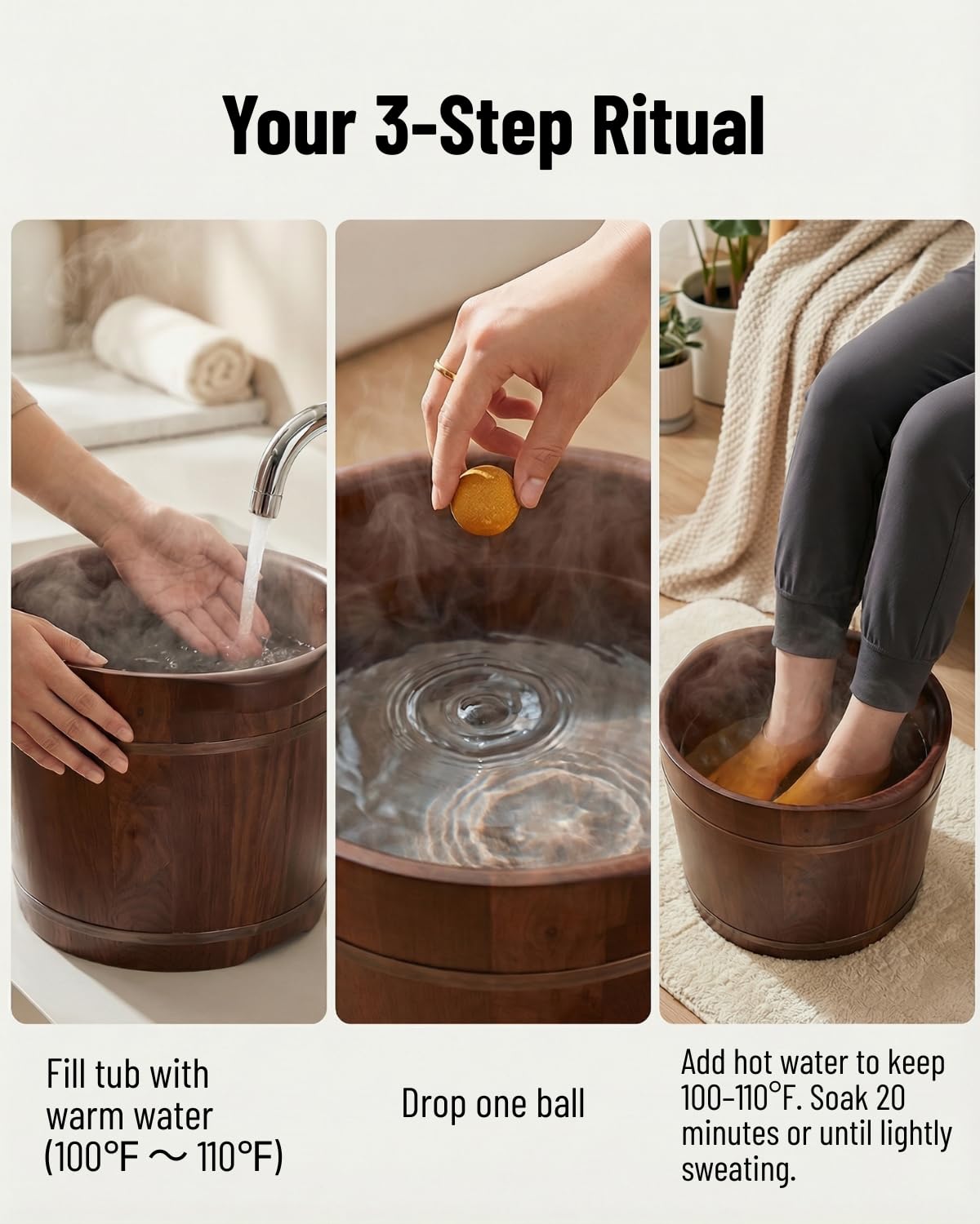 Generic evening relaxation scene showing product used for calm routines