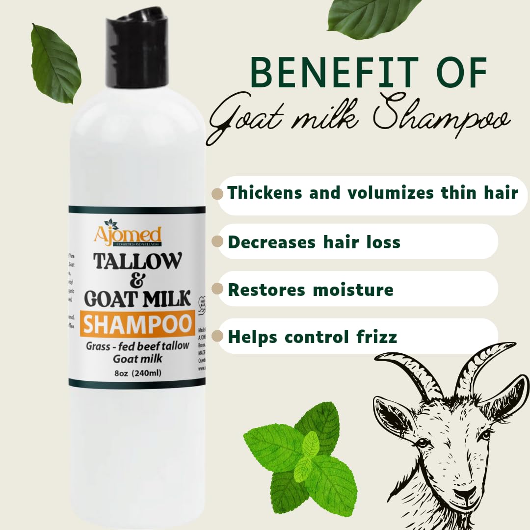 Generic conditioner cream close-up showing goat milk hydration benefit