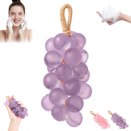 Generic grape soap front view showing cluster design and decorative appeal