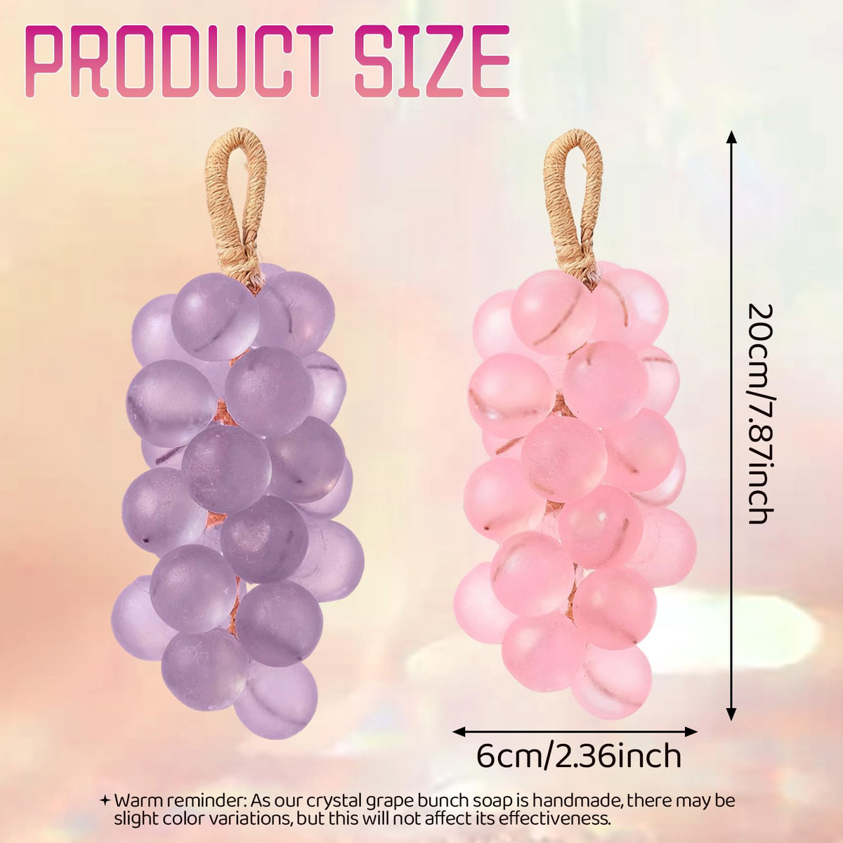 Generic grape soap producing rich lather to cleanse gently and refresh