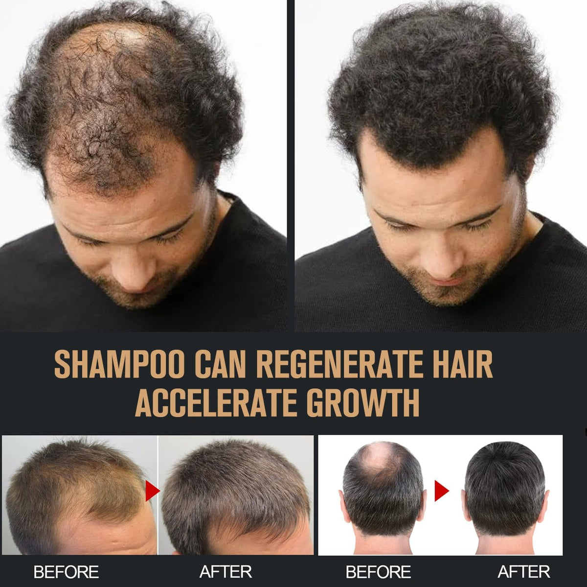 Generic hair after use lifestyle shot showing shinier, fuller-looking hair